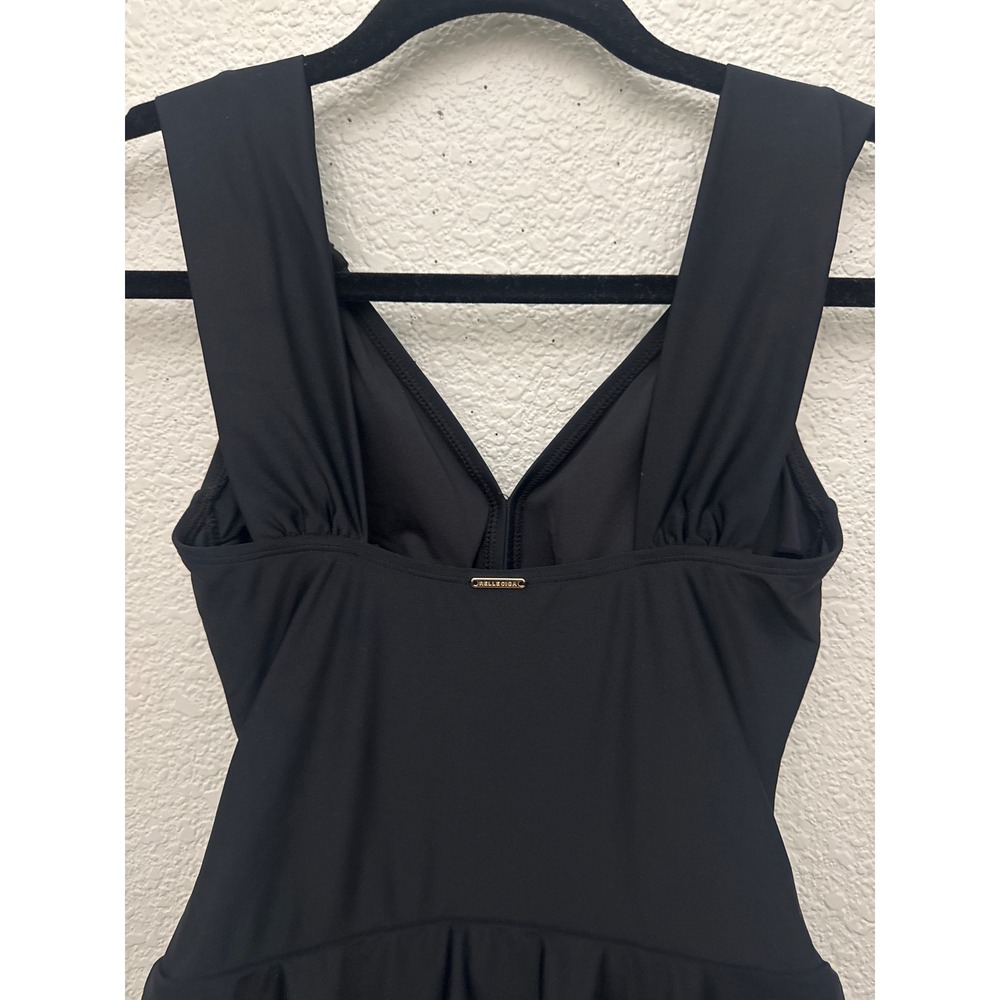 NWT RELLECIGA Black One Piece Skirt Swimsuit Size Small - Picture 5 of 12